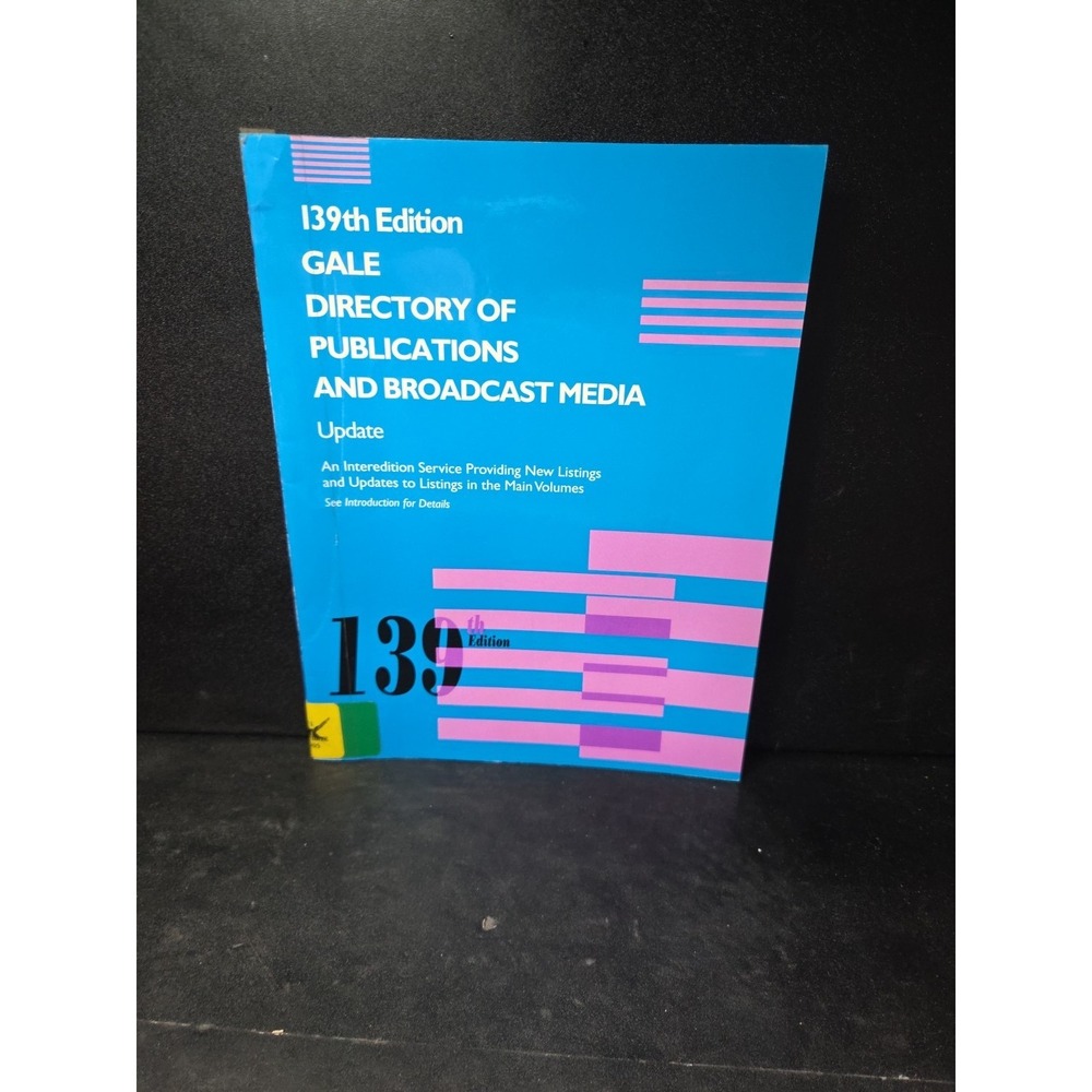 Gale Directory‎ of Publications and Broadcast Media 139th Edition Update Book